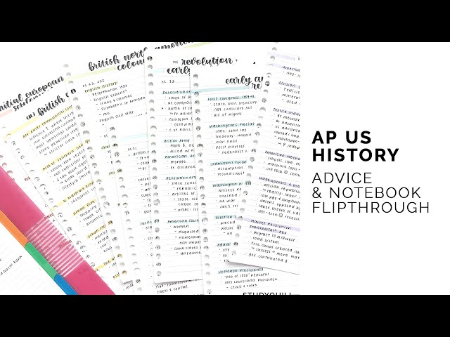 ap us history tips + tricks! 📚 notebook flip-through