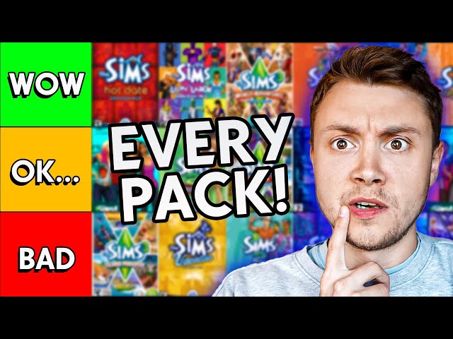 Ranking every single Sims pack (The Ultimate Sims Tier List)
