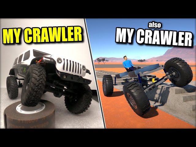 I Built my Real Life RC Crawler Chassis with 4 Bar Suspension Links!
