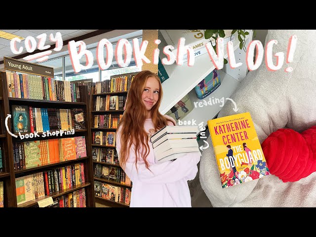 let's do book stuff! 📖 💗 book shopping, reading, + opening book mail