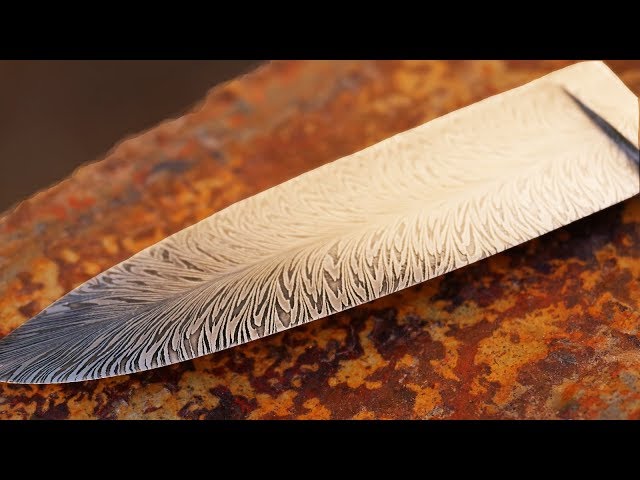 Forging Feather Damascus By Hand