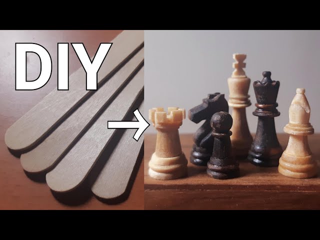 DIY the popsicle sticks Chess