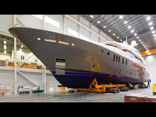 ▶️YACHT PRODUCTION line🚤💦: Manufacturing boats➕SuperYachts – How it's made? [Boat & Yacht Building]