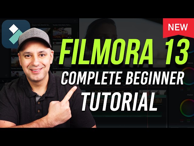 How to Use Filmora 13 - Complete Video Editing Tutorial for Beginners