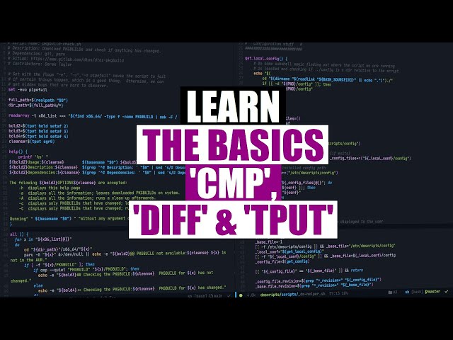 Three Amazingly Useful Linux Commands (cmp, diff, tput)