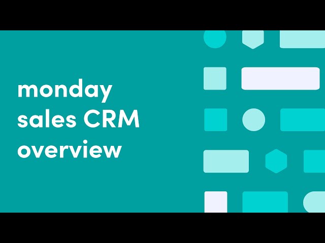 monday sales CRM overview | monday.com tutorials