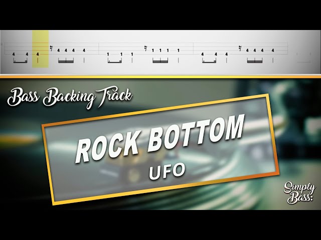 UFO - Rock Bottom (Bass Backing Track) (no Bass) (Simply Bass)