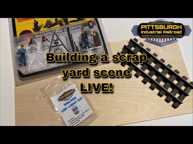 LIVE - episode 36 HOW TO build a scrap yard scene diorama 1:48