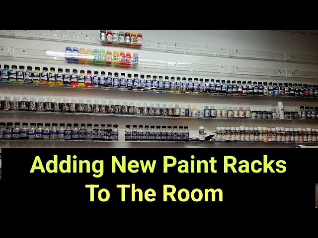 Adding New Wall Paint Racks To The Hobby Room