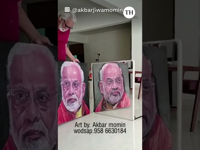 The artist behind viral 3D paintings of Modi-Shah | The Hindu