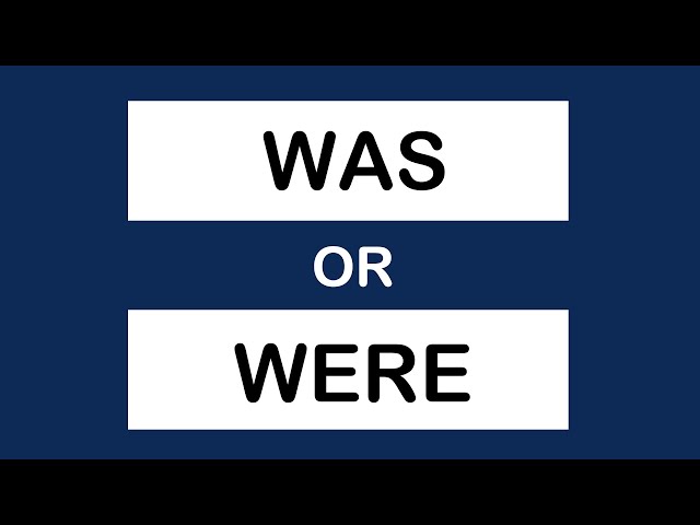 Was or Were? | Grammar quiz