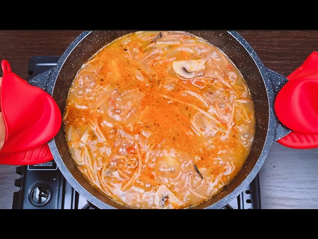 Famous Armenian soup recipe with fried vermicelli and egg! Recipe from my neighbor!