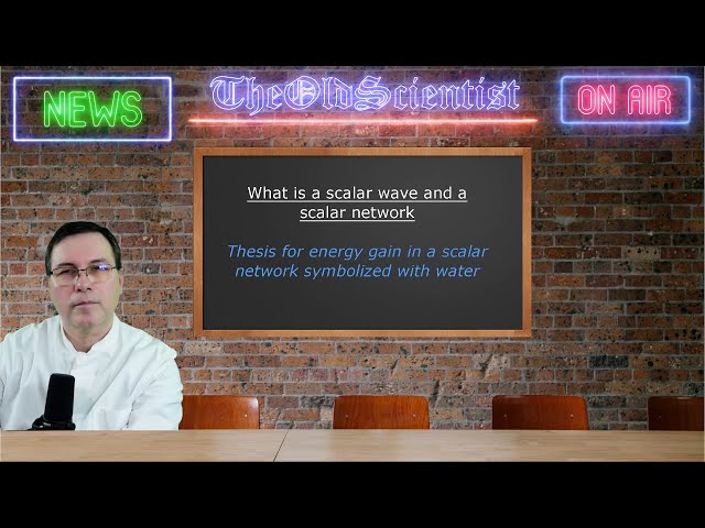 What is a scalar wave and a scalar network. Thesis for energy gain in a scalar network.