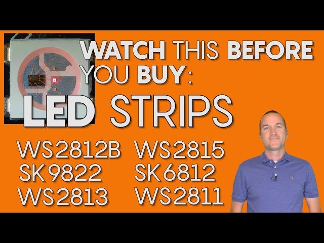 LED Strips, what's the difference? WS2811, WS2812B, 2812Eco, WS2813, WS2815, SK6812, SK9822.