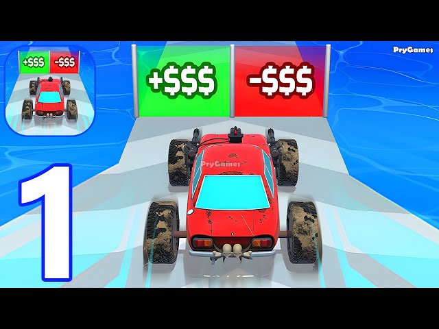 Build A Car: Car Racing - Gameplay Walkthrough Part 1 Level 1-10 Car Merge Race (iOS, Android)