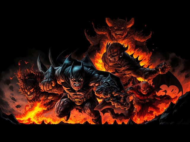 Batman And Etrigan Fight Demons in Hell | Diorama With LED's