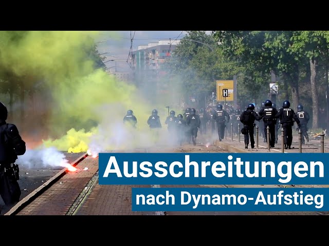Ausschreitungen in Dresden bei Dynamo-Aufstieg am 16.05.2021