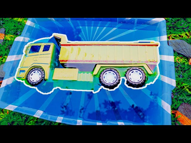 Change DumpTruck Color | Street Vehicles for Kids | เปลี่ยนทำสีรถดั้มบรรทุก รถของเล่น