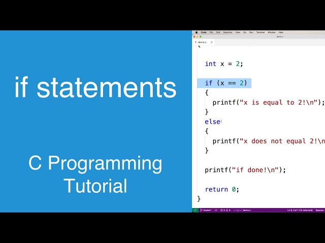 if statements | C Programming Tutorial