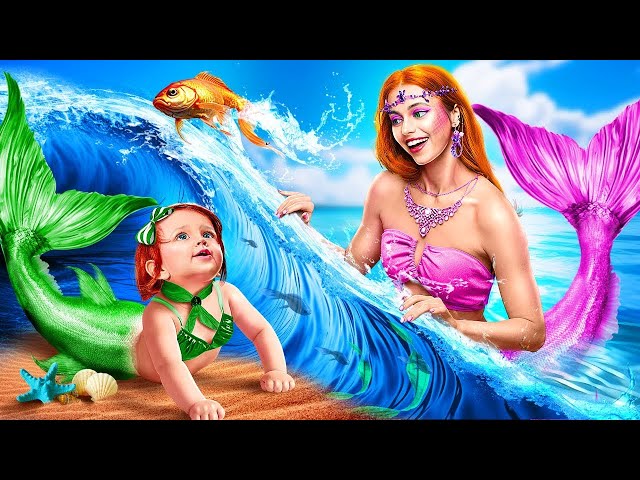 How to Become a Mermaid! Mermaid have Children! I Was Adopted by Mermaid!