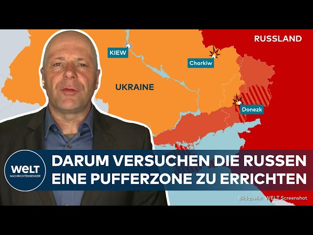 PUTINS KRIEG: „Russen scheinen Pufferzone einrichten zu wollen“ -Lage an der Front in der Ostukraine