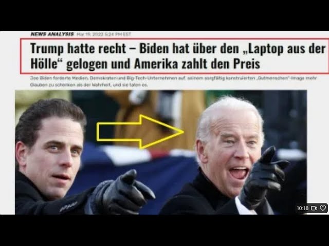 SKANDAL: Brisante Details des "Laptop der Hölle" bringen Joe Biden massiv in Bedrängnis