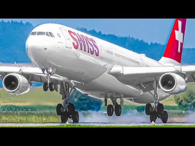 20 MINUTES of CLOSE UP Plane Spotting at Zurich Airport Switzerland [ZRH/LSZH]
