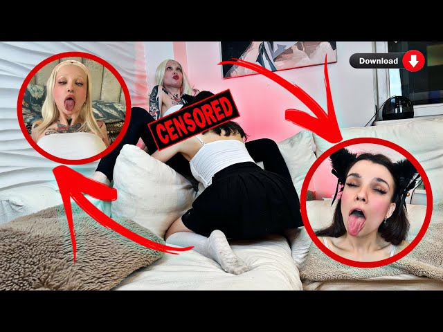 Cat woman having fun with beautiful girls | Hot kiss | Prank gets out of control