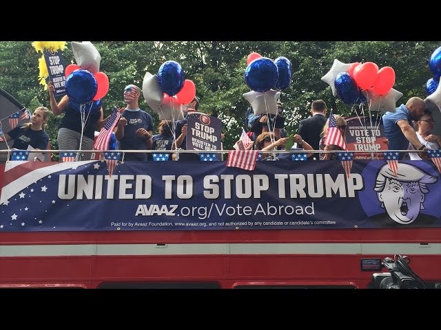 The London battle bus to stop Trump | CNBC International