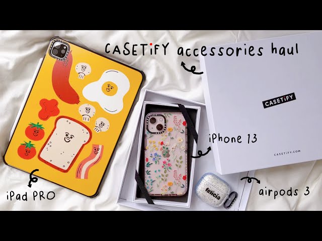 casetify case haul : cute + aesthetic iPad Pro & iPhone 13 cases | back to school tech accessories ✨