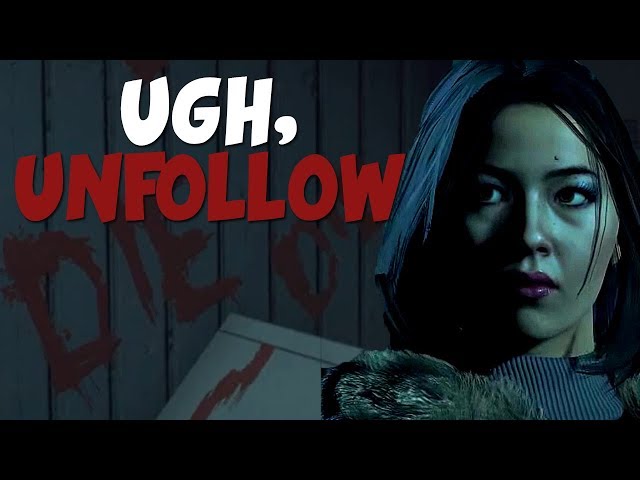 Let's Players Reaction To Emily Saying Unfollow | Until Dawn