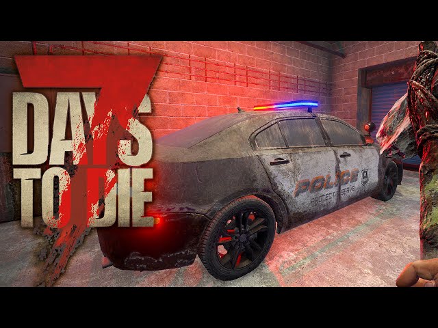 7 Days to Die 008 | Polizeiauto aufbrechen will gelernt sein | 7d2d Gameplay Alpha 21