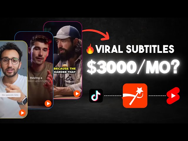 AI Tool That Turns Videos Viral and Earn You $3K Monthly - Best AI Auto-Subtitles Generator