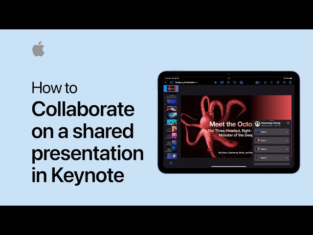 How to track edits in a shared Keynote | Apple Support