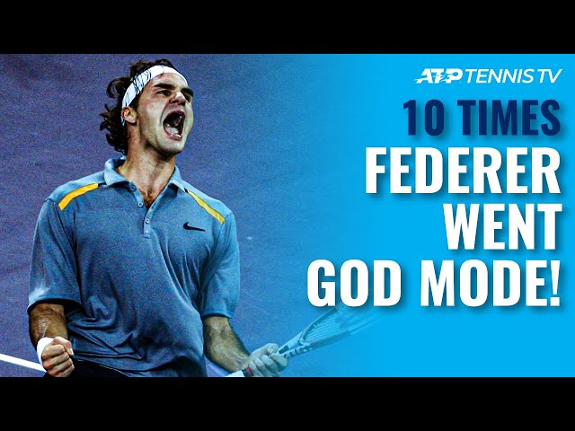 10 Times Roger Federer Went GOD MODE! 🔥