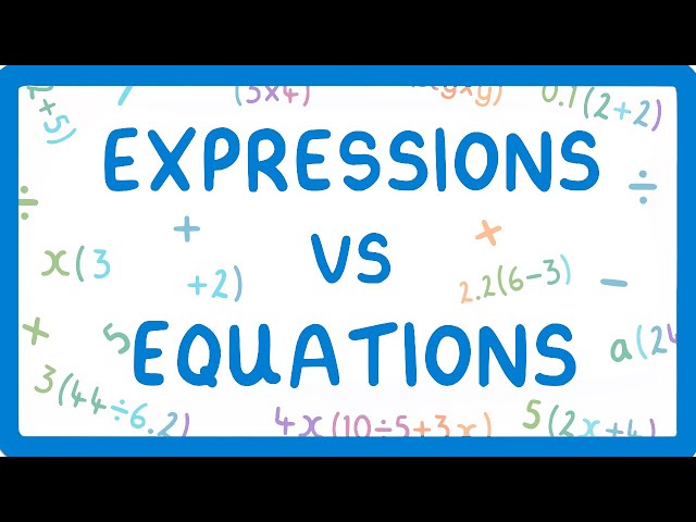GCSE Maths - Expressions vs Equations #46