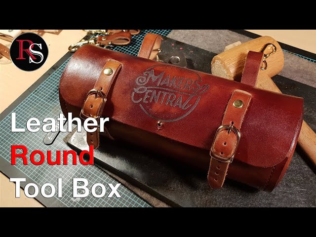 Leather Round Tool Bag / Bicycle Bag - Leatherworking