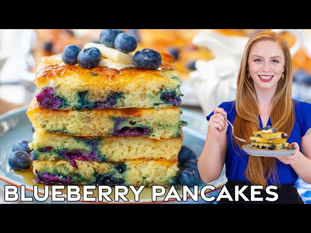 The Best Sheet Pan Buttermilk Blueberry Pancakes | with Reynolds Wrap