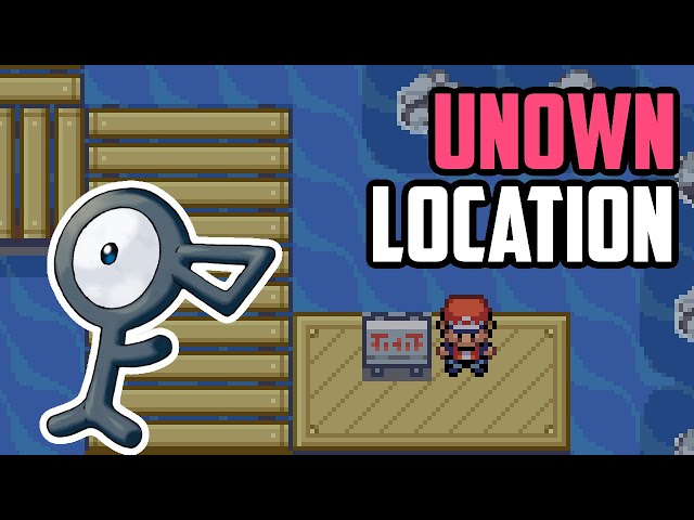 How to Catch Unown (All Forms) - Pokémon FireRed & LeafGreen