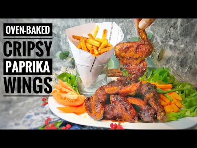 Paprika Chicken Wings & Drums Recipe  - Crispy Chicken WITHOUT Frying | Thai Girl in the Kitchen