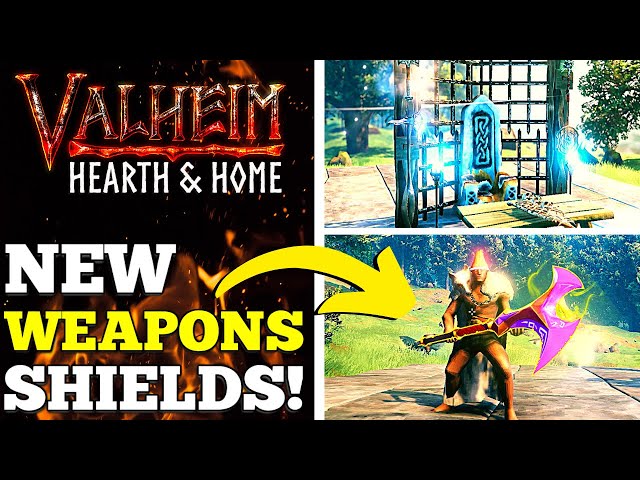 Valheim Hearth & Home: NEW Weapons, Shields etc