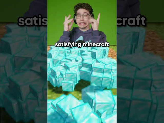 Oddly Satisfying Minecraft #shorts #reaction @GEVids
