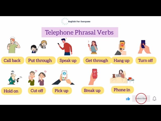 Telephone Phrasal Verbs you Must Know - (with Meaning and Examples )