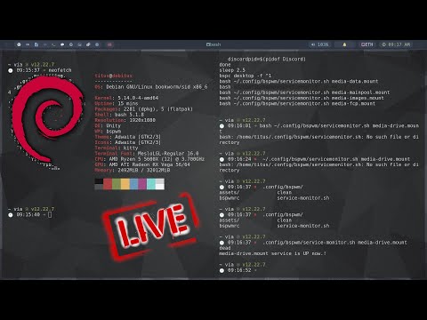 🔴 Live - Custom Debian Configuration - A New Way of Using Linux