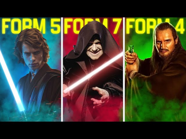 All 7 Lightsaber Forms   Star Wars Explained
