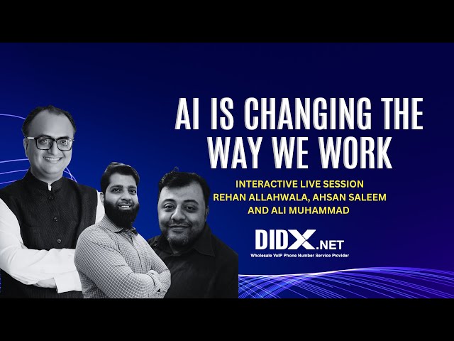 'AI Is Changing The Way We Work' - Rehan Allahwala Interactive Session with DIDx COO Ahsan Saleem