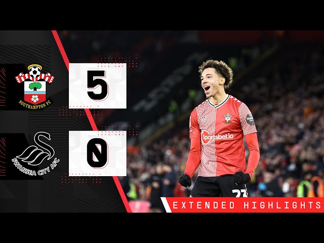EXTENDED HIGHLIGHTS: Southampton 5-0 Swansea City | Championship
