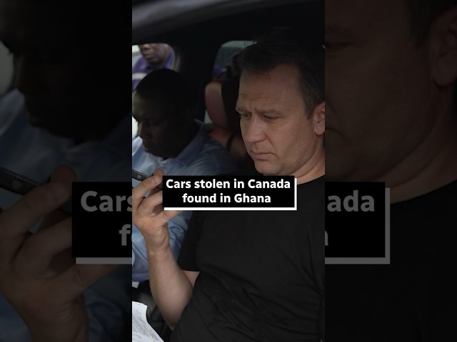 Car stolen from Toronto tracked down to Ghana #shorts
