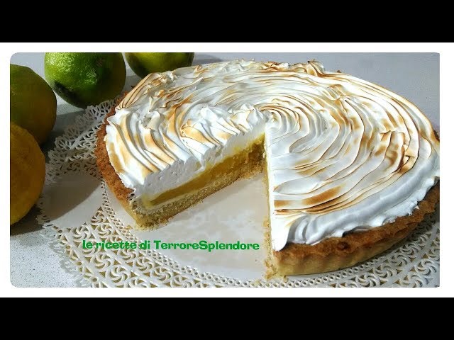 Crostata con curd al limone e meringa italiana - Lemon Meringue Pie