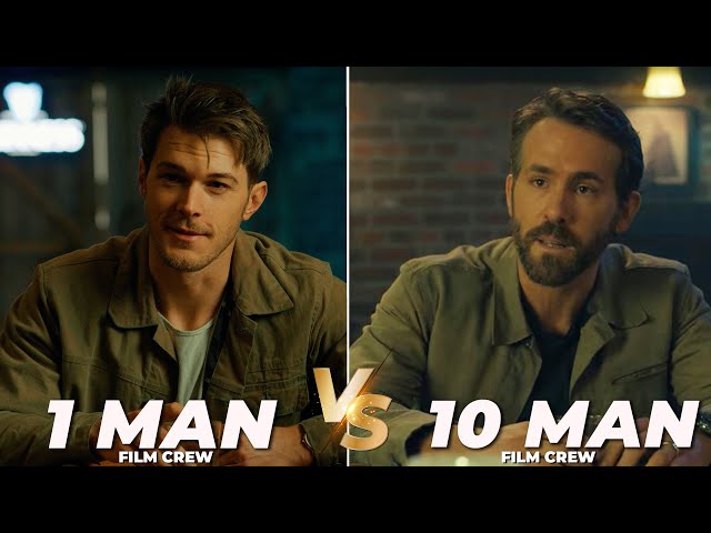 1 Man Crew vs 10 Man Film Crew // Recreating The Adam Project